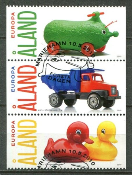 Åland Afa 327 - 29 Stemplet Sammentryk