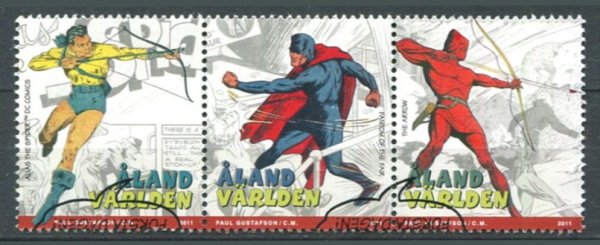 Åland Afa 342 - 44 Stemplet Sammentryk