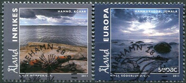 Åland Afa 350 - 51 Stemplet