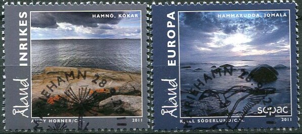 Åland Afa 350 - 51 Stemplet