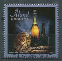 Åland Afa 345 Stemplet