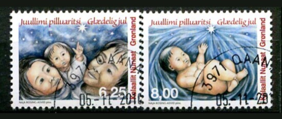 Grønland Afa 552 - 53 Stemplet