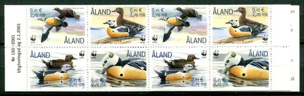 Åland Afa 186 - 89 Postfrisk Hæfte