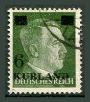 Tysk post i Kurland Afa 02 Stemplet