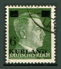 Tysk post i Kurland Afa 02 Stemplet