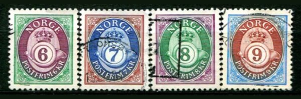 Norge Afa 1078 - 81 Stemplet