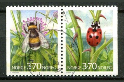 Norge Afa 1238 - 39 Stemplet Parstykke