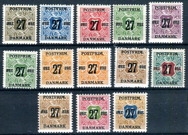 Danmark Afa 85 - 97 Postfrisk