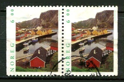 Norge Afa 1246 Stemplet Parstykke