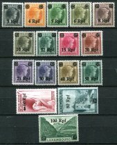 Tysk post i Luxemburg Afa 26 - 41 Ustemplet