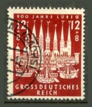 Tyske Rige Afa 857 Stemplet