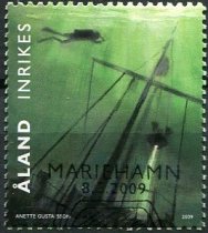 Åland Afa 311 Stemplet