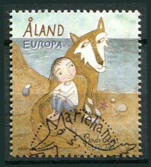 Åland Afa 324 Stemplet