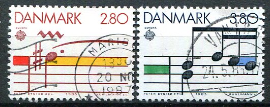 Danmark Afa 829 - 30 Stemplet