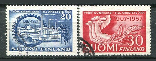 Finland Afa 483 - 84 Stemplet