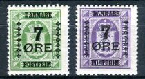 Danmark Afa 163 + 165 Ustemplet