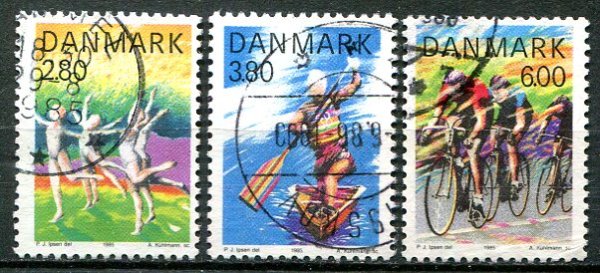 Danmark Afa 836 - 38 Stemplet