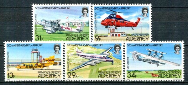 Alderney Afa 18 - 22 Postfrisk