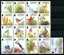 Alderney Afa 66 - 81 Postfrisk