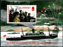Alderney Afa 89 Postfrisk Miniark