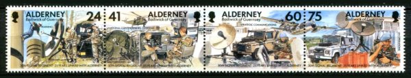 Alderney Afa 90 - 93 Postfrisk Sammentryk