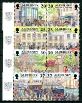 Alderney Afa 121 - 28 Postfrisk Parstykke