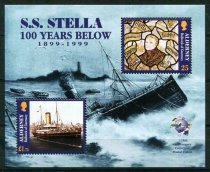 Alderney Afa 129 - 30 Postfrisk Miniark