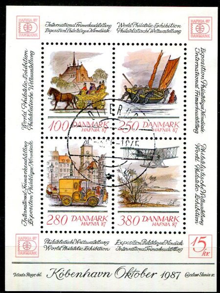 Danmark Afa 852 Stemplet Miniark