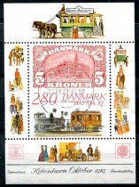 Danmark Afa 889 Stemplet Miniark