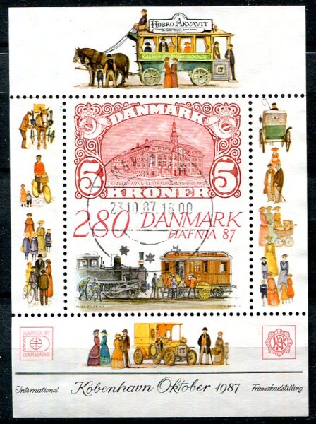 Danmark Afa 889 Stemplet Miniark