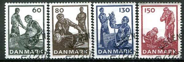 Danmark Afa 627 - 30 Stemplet