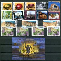 Åland 2006 komplet stemplet u/miniark/selvklæbende, med frankeringsmærker