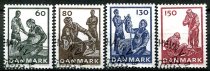 Danmark Afa 627 - 30 Stemplet