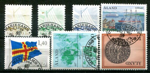 Åland 1984 komplet stemplet