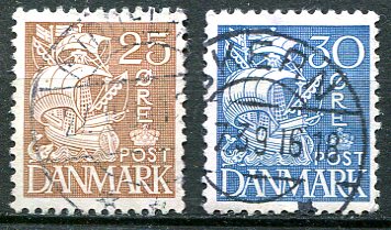 Danmark Afa 214 - 15 Stemplet