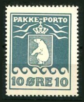 Grønland Afa 15 Postfrisk Pakkeportomærke