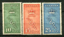 Danmark Afa 178 - 80 Ustemplet
