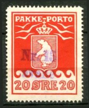 Grønland Afa 16 Stemplet Pakkeportomærke