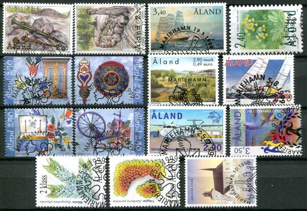 Åland 1999 komplet stemplet