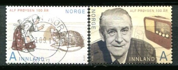 Norge Afa 1853 - 54 Stemplet