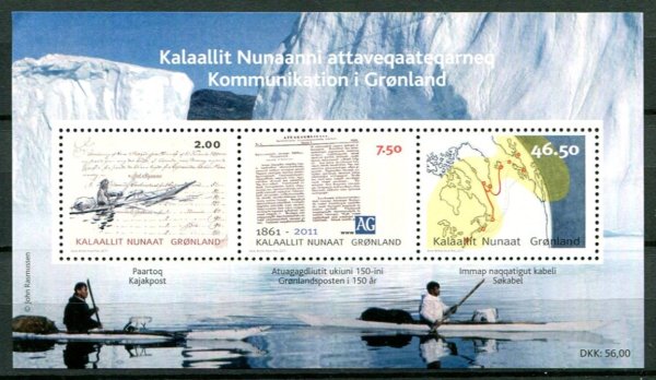Grønland Afa 581 Postfrisk Miniark