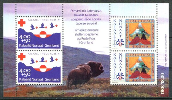Grønland Afa 239 Postfrisk Miniark