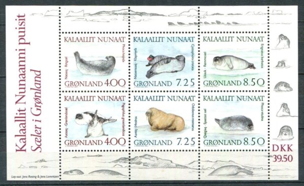 Grønland Afa 217 Postfrisk Miniark