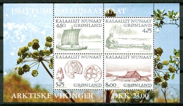 Grønland Afa 348 Postfrisk Miniark