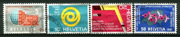 Schweiz Afa 723 - 26 Stemplet
