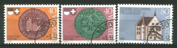 Schweiz Afa 1188 - 90 Stemplet