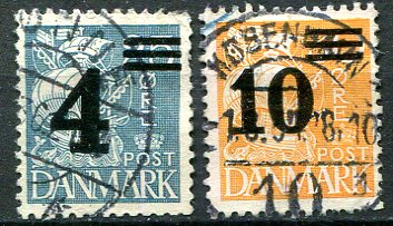 Danmark Afa 221 - 22 Stemplet