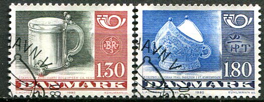 Danmark Afa 704 - 05 Stemplet