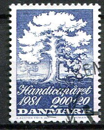 Danmark Afa 736 Stemplet