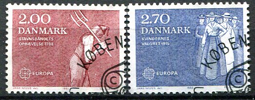 Danmark Afa 747 - 48 Stemplet